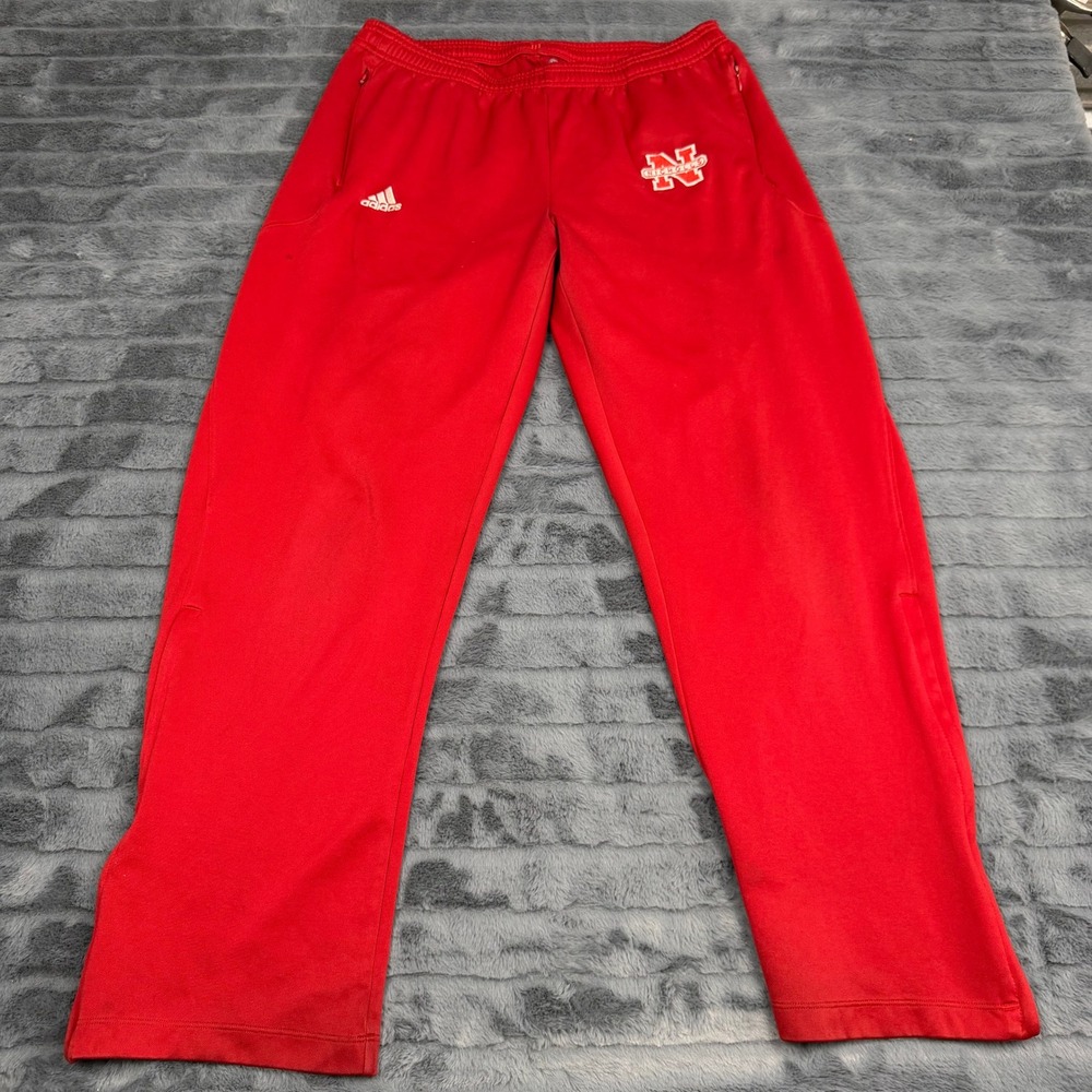 Adidas Nicholls State Colonels Climalite Track Pants Red Mens L 221260